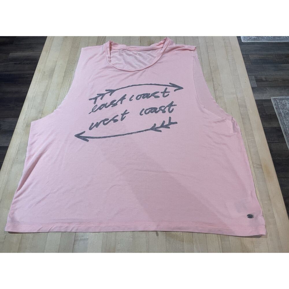 American Eagle Soft And Sexy Pink Tank Top East Coast West Coast Y2K M L
